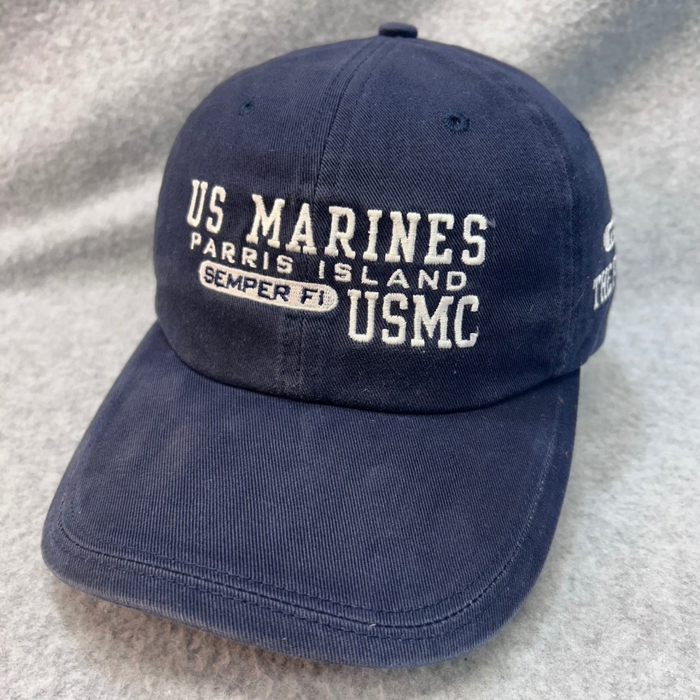 US Marines Parris Island Mens Navy Gear For Sports USMC Semper Fi Hat OSFM